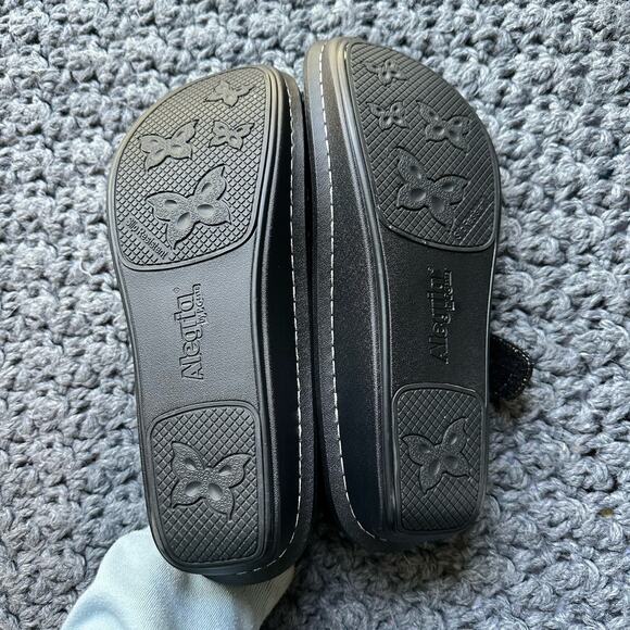 Alegria Paloma PAL 231 Jazzy Black Textured Leather Shoes Sz 42 EU 11 US - Picture 4 of 11